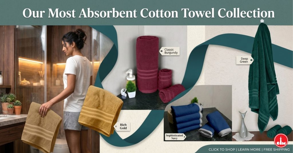 Our Most Absorbent Cotton Towel Collection