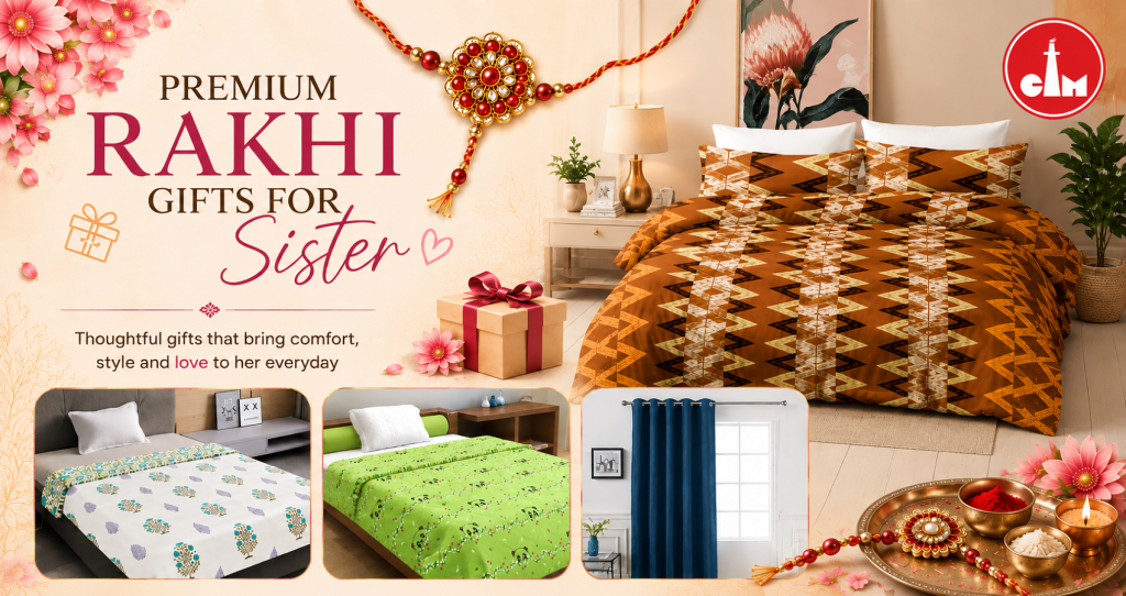 rakhi gifts of bedsheets