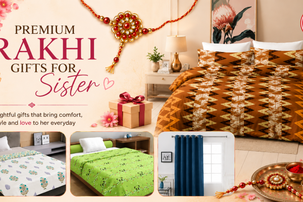 rakhi gifts of bedsheets